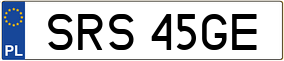 Trailer License Plate